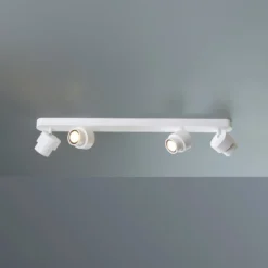 LED-Strahler BRUSH, weiß, 70 cm, 4-flg. Metall, dim, 2.700 K