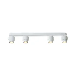 LED-Strahler BRUSH, weiß, 70 cm, 4-flg. Metall, dim, 2.700 K