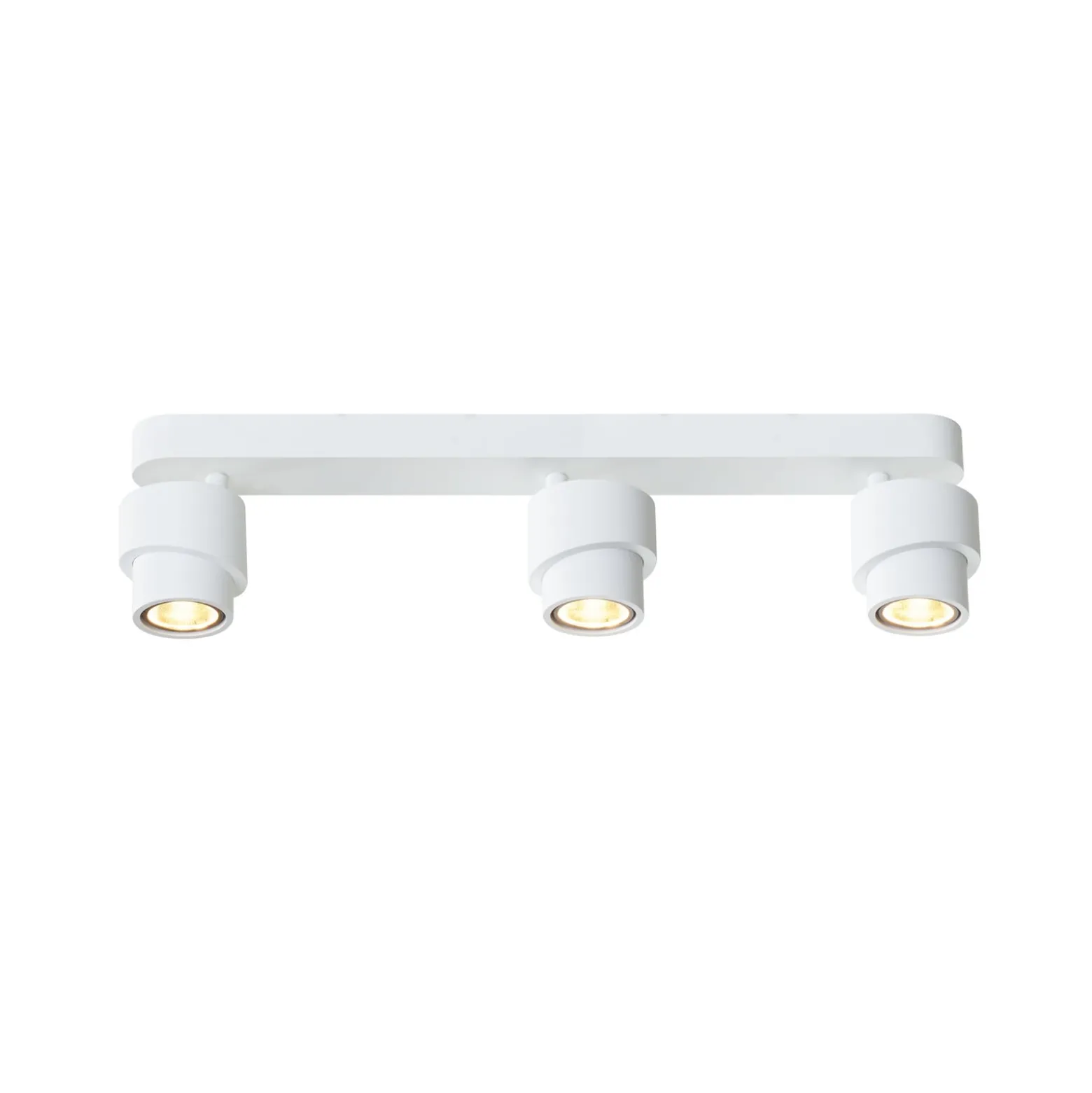 LED-Strahler BRUSH, weiß, 50 cm, 3-flg. Metall, dim, 2.700 K