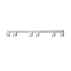 LED-Strahler BRUSH, weiß, 110 cm, 6-flg. Metall, dim 2.700 K