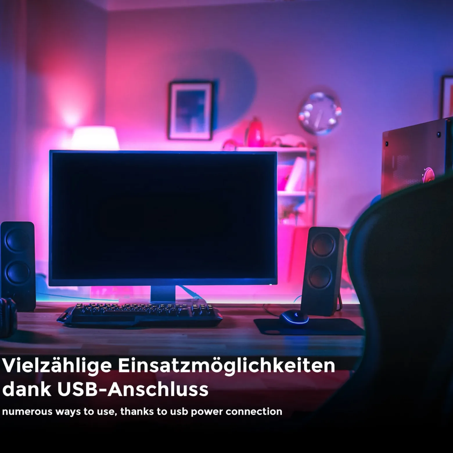 LED-Stripe Fly USB, Länge 5 m, RGBW, Fernbedienung