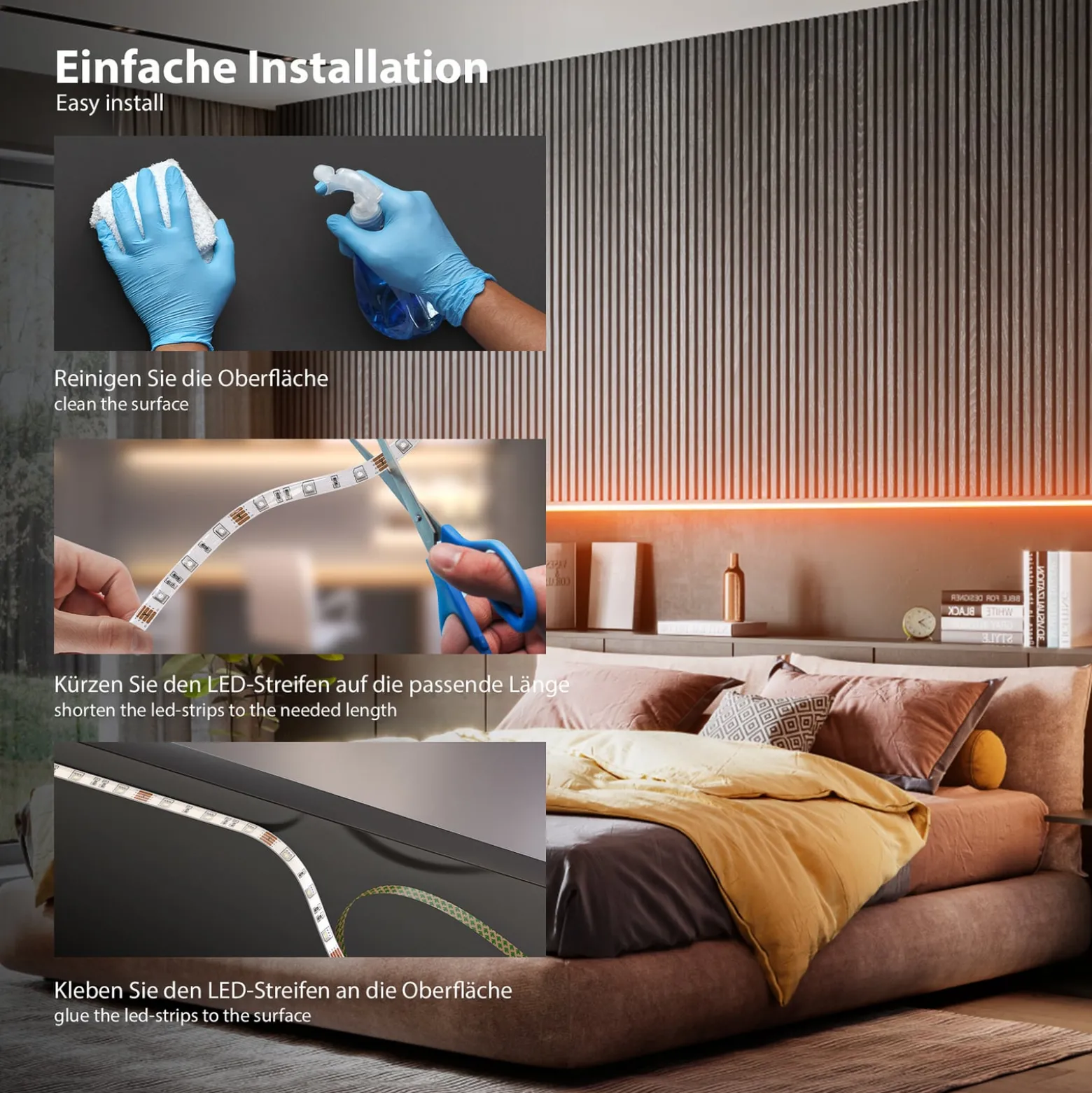 LED-Stripe Fly USB, Länge 5 m, RGBW, Fernbedienung