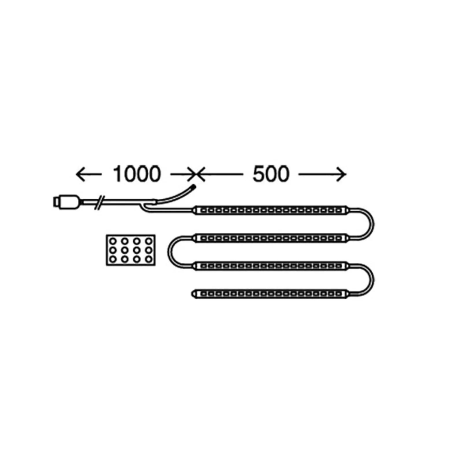 LED-Stripe LED FOR TV, TV-Hintergrundbeleuchtung, USB
