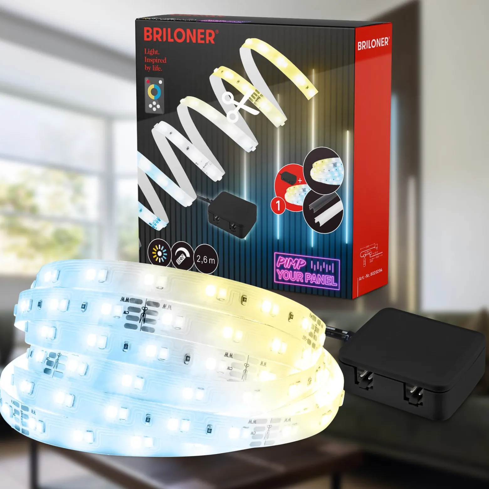 LED-Stripe Pimp your panel, Starterset, CCT, Länge 2,6 m