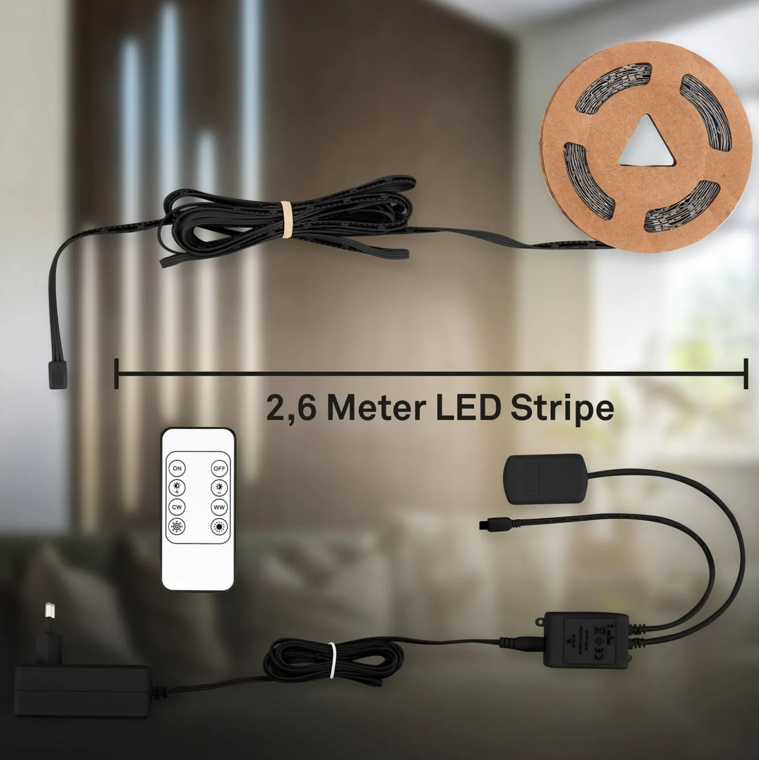 LED-Stripe Pimp your panel, Starterset, CCT, Länge 2,6 m