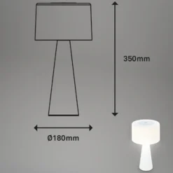 LED-Tischlampe Halo, akkubetrieben, weiß
