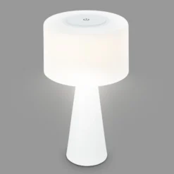 LED-Tischlampe Halo, akkubetrieben, weiß
