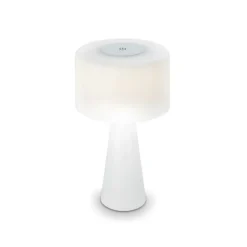 LED-Tischlampe Halo, akkubetrieben, weiß