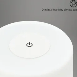 LED-Tischlampe Halo, akkubetrieben, weiß