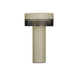 LED-Tischlampe Mesh Akku, Höhe 24cm, sand/schwarz