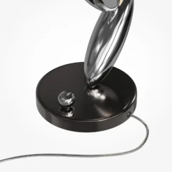 LED-Tischlampe RESONANCE, platin/opal, 37 cm Metall/Glas dim