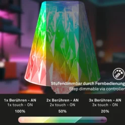 LED-Tischlampe 7464010 RGB mit Fernbedienung