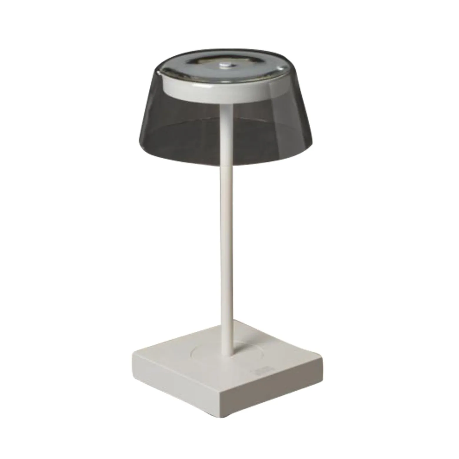 LED-Tischlampe Scilla mit USB, weiß