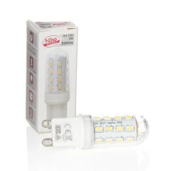 LED-Tischleuchte Alisa mit Fuß in Holzoptik