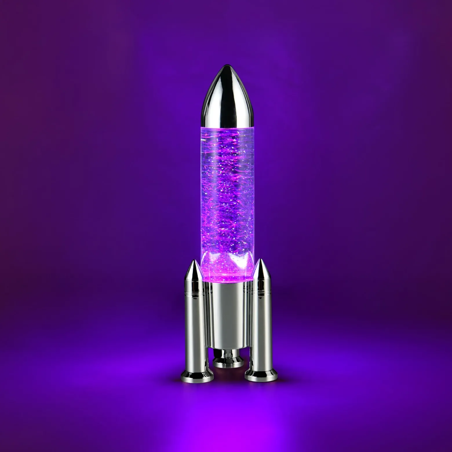 LED-Tischleuchte Apollo, titanfarben, Höhe 33 cm, RGB, USB