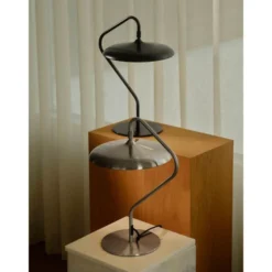 LED-Tischleuchte Artist, stahlfarben, Höhe 41 cm, Edelstahl