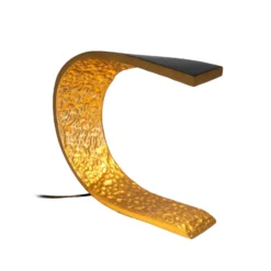 LED-Tischleuchte AUREONDA, schwarz/gold, Höhe 30 cm, Metall