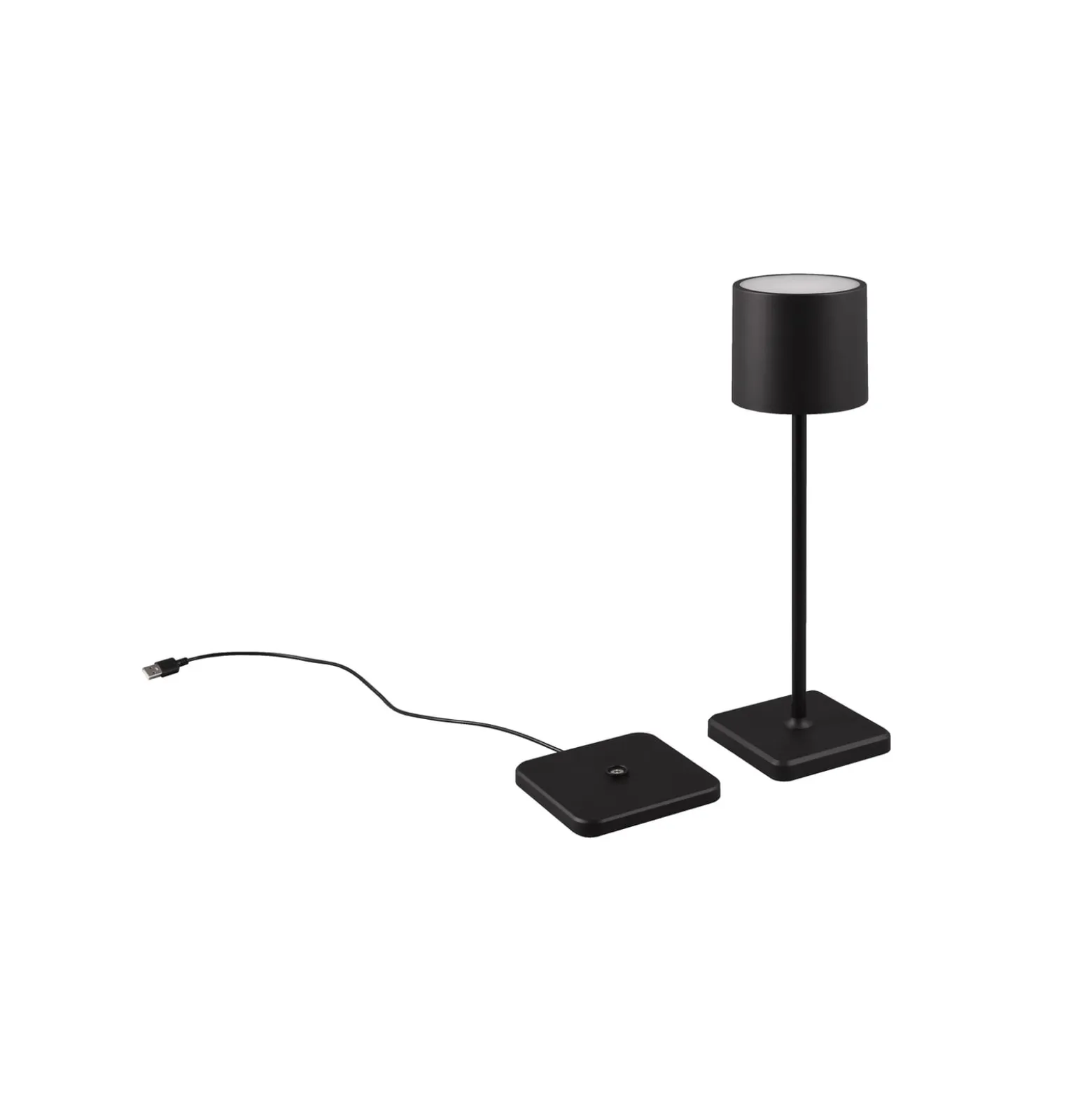 LED-Tischleuchte Fernandez, Dimmer und CCT schwarz