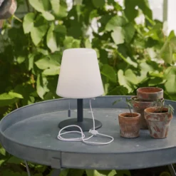LED-Tischleuchte Gardenlight Kreta mit Akku 26,5cm