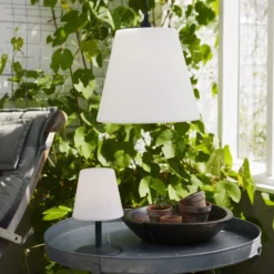 LED-Tischleuchte Gardenlight Kreta mit Akku 26,5cm