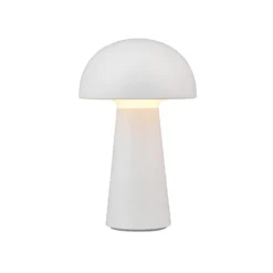 LED-Tischleuchte Lennon IP44, Akku, Touchdim, weiß