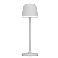 LED-Tischleuchte Mannera mit Akku, grau