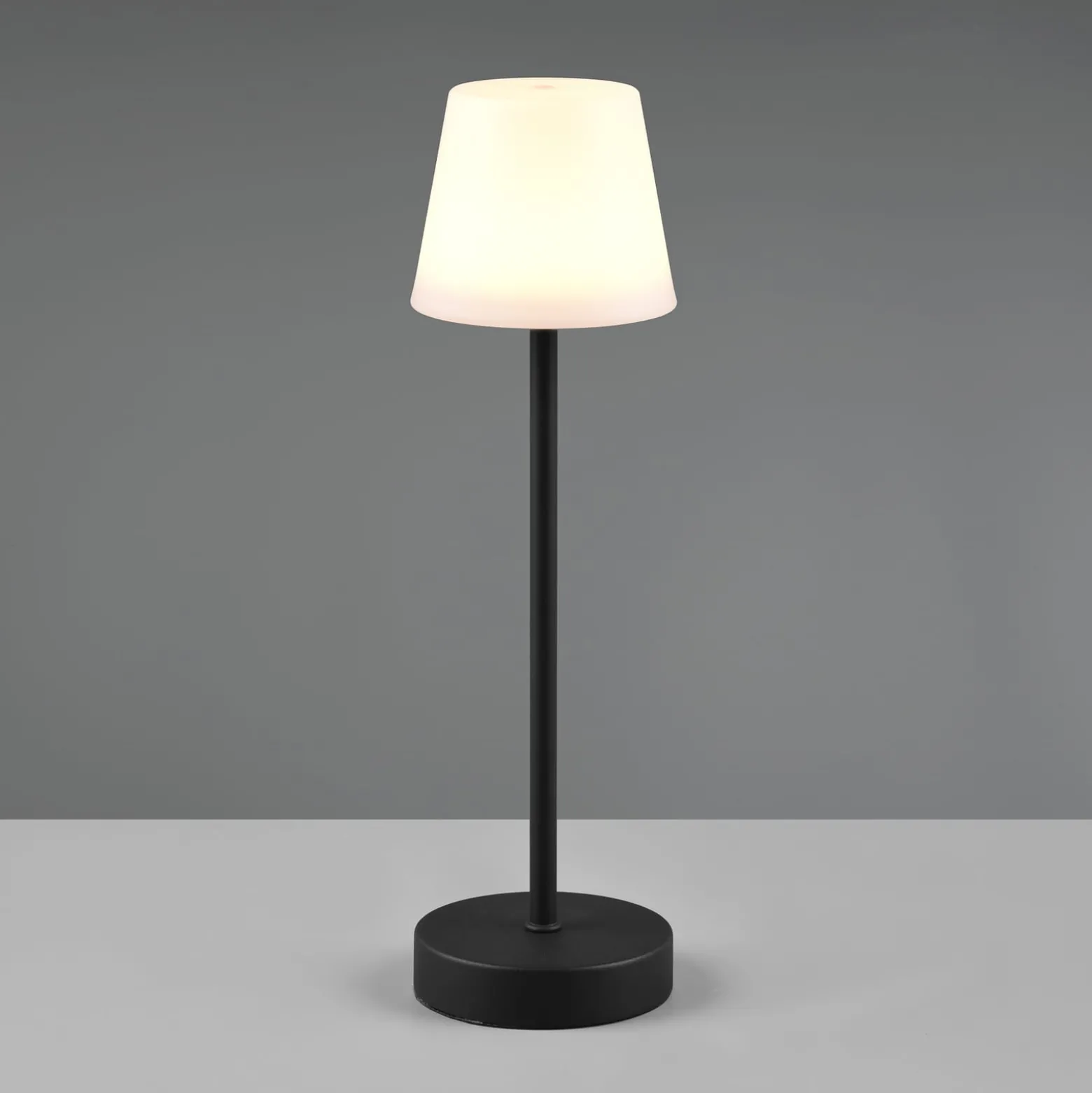 LED-Tischleuchte Martinez, Dimmer und CCT, schwarz