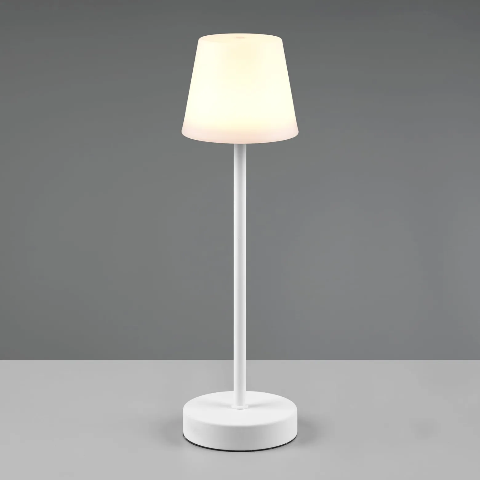 LED-Tischleuchte Martinez, Dimmer und CCT, weiß