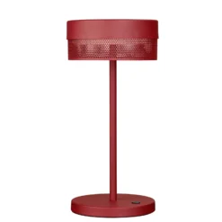 LED-Tischleuchte Mesh Akku, Höhe 30 cm, indischrot