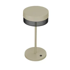 LED-Tischleuchte Mesh Akku, Höhe 30cm sand/schwarz