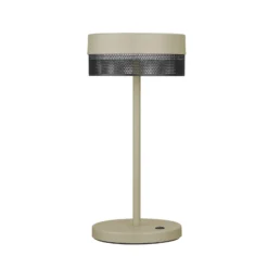LED-Tischleuchte Mesh Akku, Höhe 30cm sand/schwarz