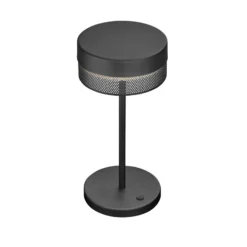 LED-Tischleuchte Mesh Akku, Höhe 30 cm, schwarz