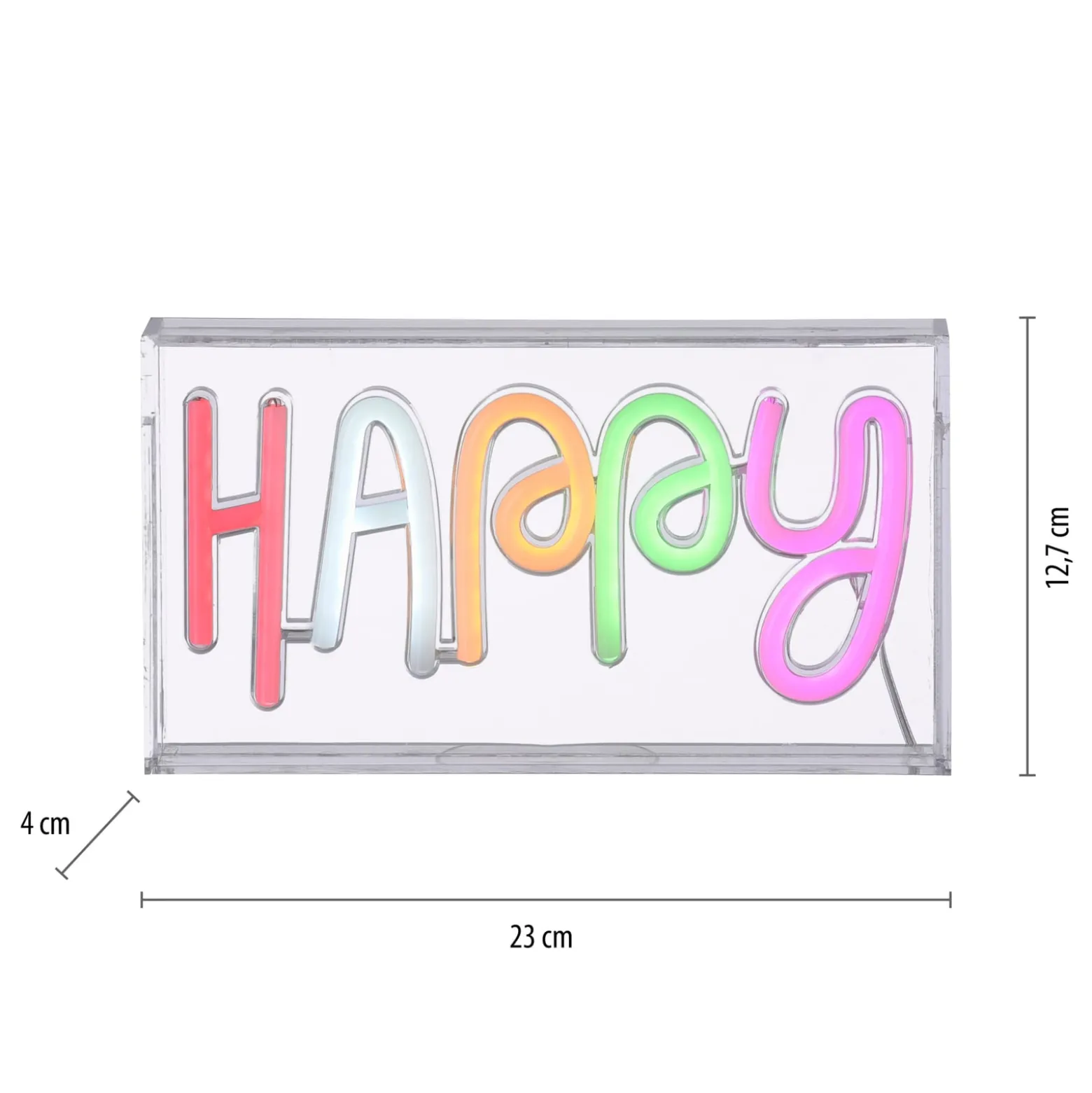 LED-Tischleuchte Neon Happy, USB