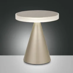 LED-Tischleuchte Neutra, Höhe 27 cm, gold matt, Touchdimmer