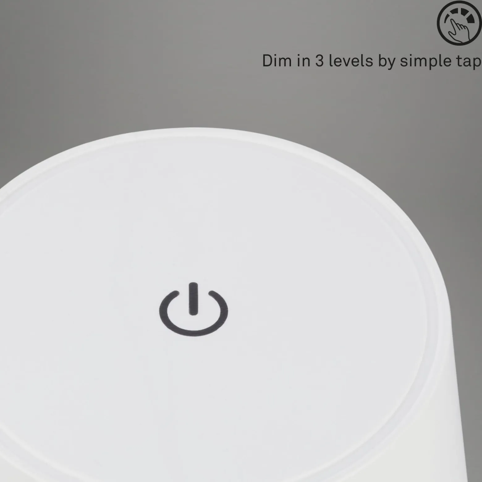 LED-Tischleuchte Piha mit Akku, weiß