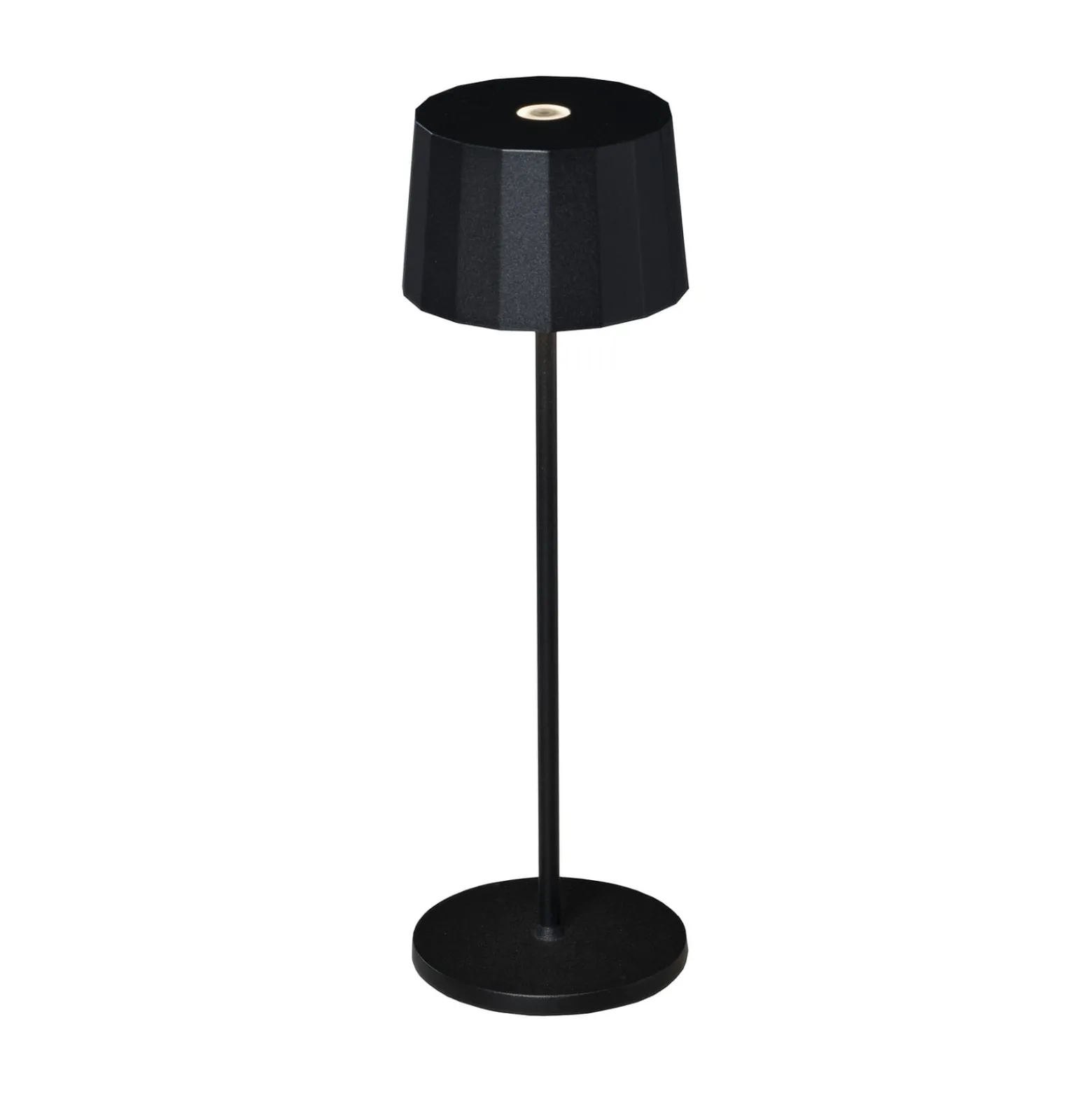 LED-Tischleuchte Positano für außen, schwarz