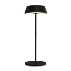 LED-Tischleuchte Relax mit Fuß, schwarz, akkubetrieben, IP54