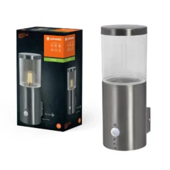 LEDVANCE Außenwandlampe Endura Classic Ebro Sensor Edelstahl