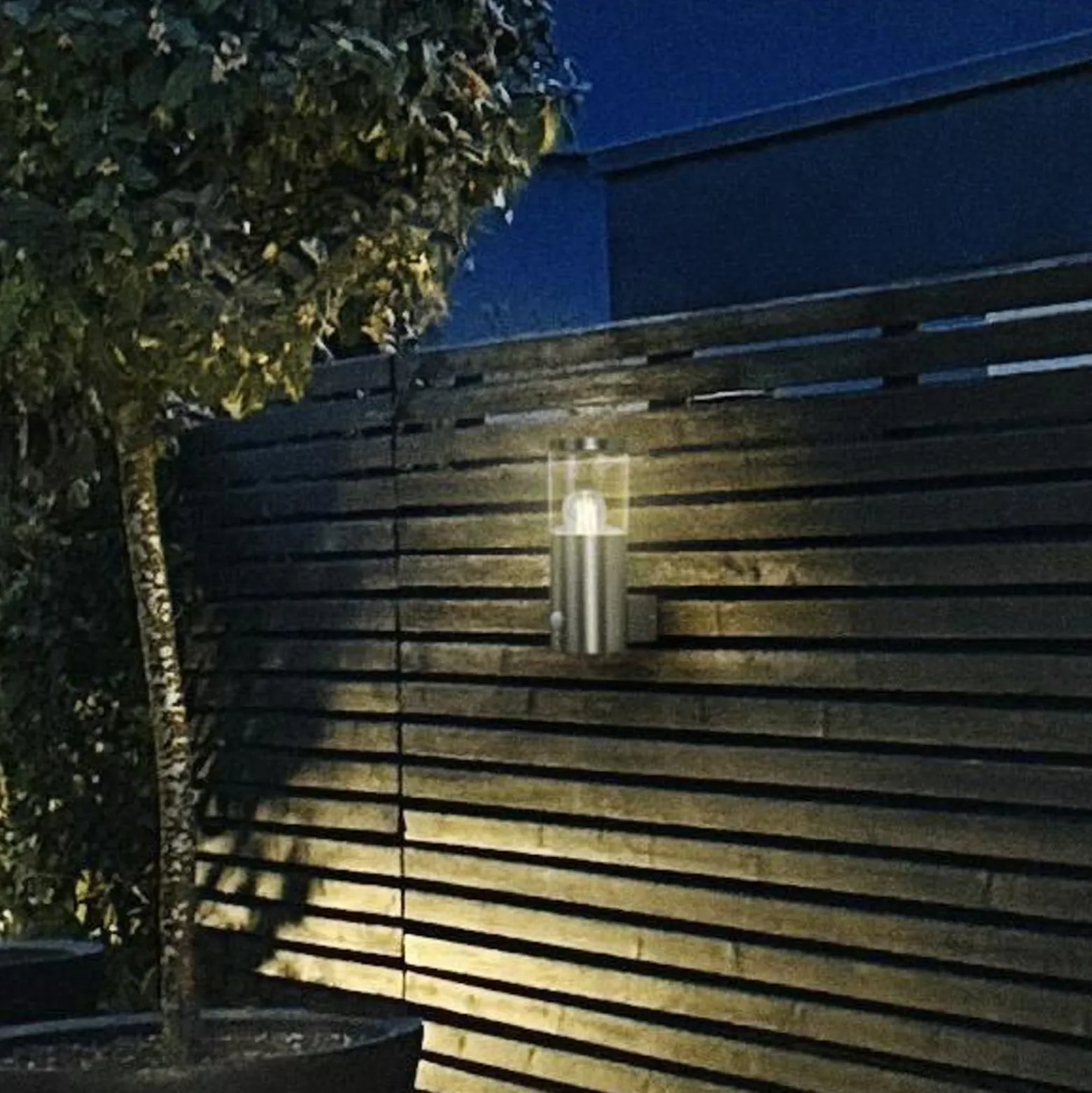 LEDVANCE Außenwandlampe Endura Classic Ebro Sensor Edelstahl