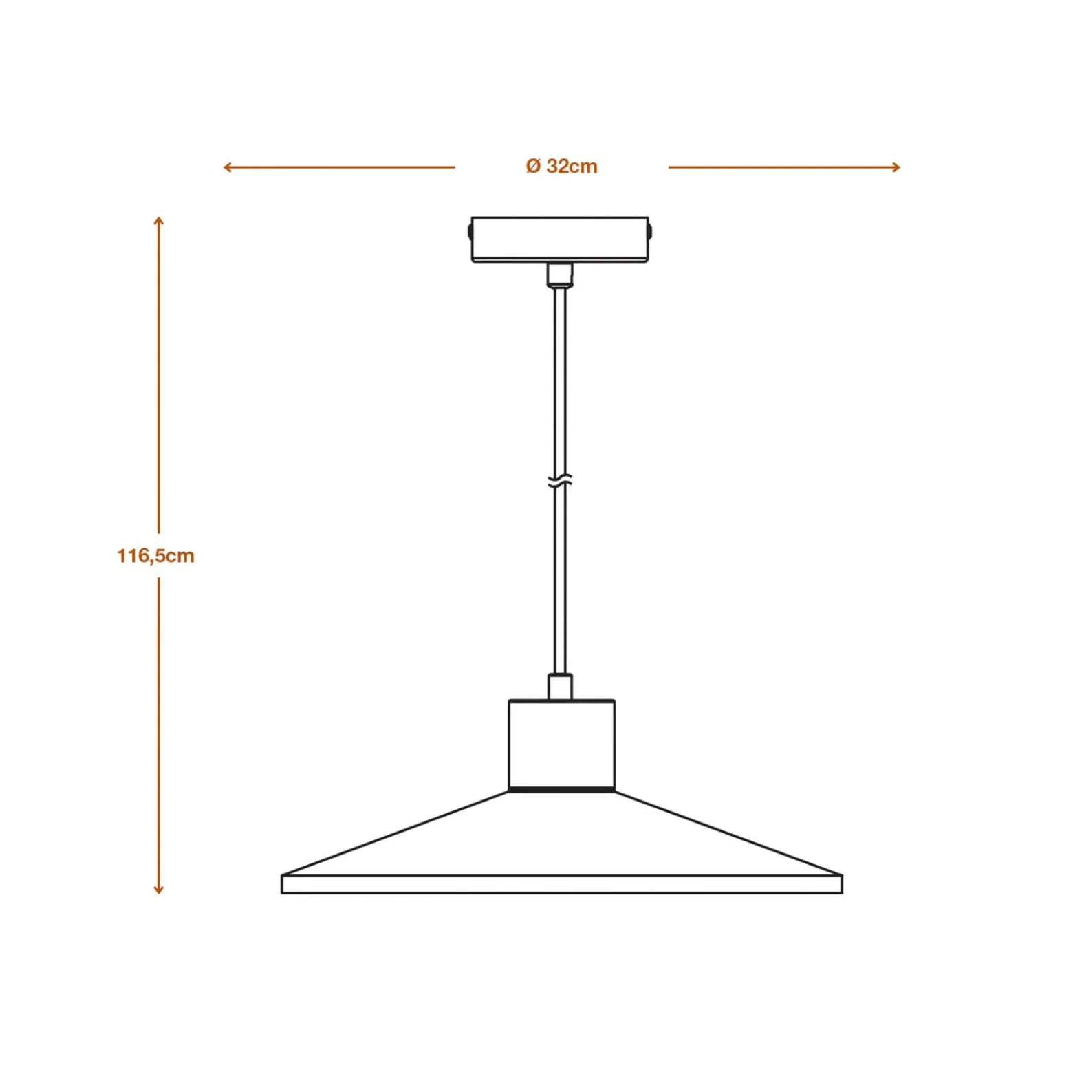 LEDVANCE Hängeleuchte Concrete Wood, Ø 32 cm, Beton, grau