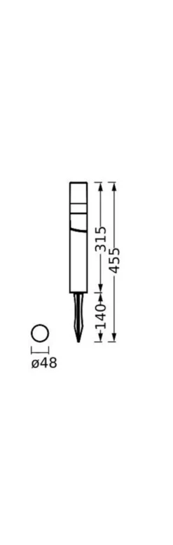 LEDVANCE LED-Erdspießleuchte Endura Hybrid Rota Spike 1W