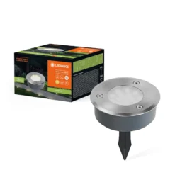 LEDVANCE LED-Erdspießleuchte Endura Hybrid Spike, Edelstahl