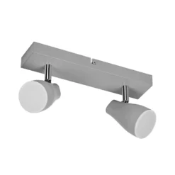 LEDVANCE Pear LED-Anbauspot GU10 2-flammig grau