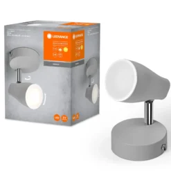 LEDVANCE Pear LED-Anbauspot GU10 1-flammig grau
