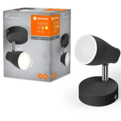 LEDVANCE Pear LED-Anbauspot GU10 1-flammig schwarz