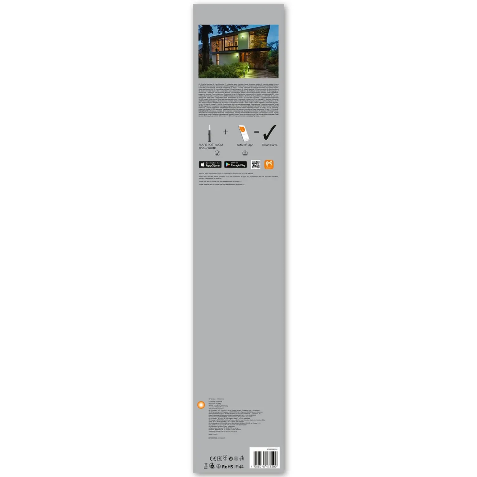 LEDVANCE SMART+ WiFi Flare LED-Wegeleuchte RGBW