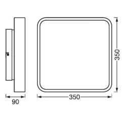 LEDVANCE SMART+ WiFi Orbis Backlight weiß 35x35 cm