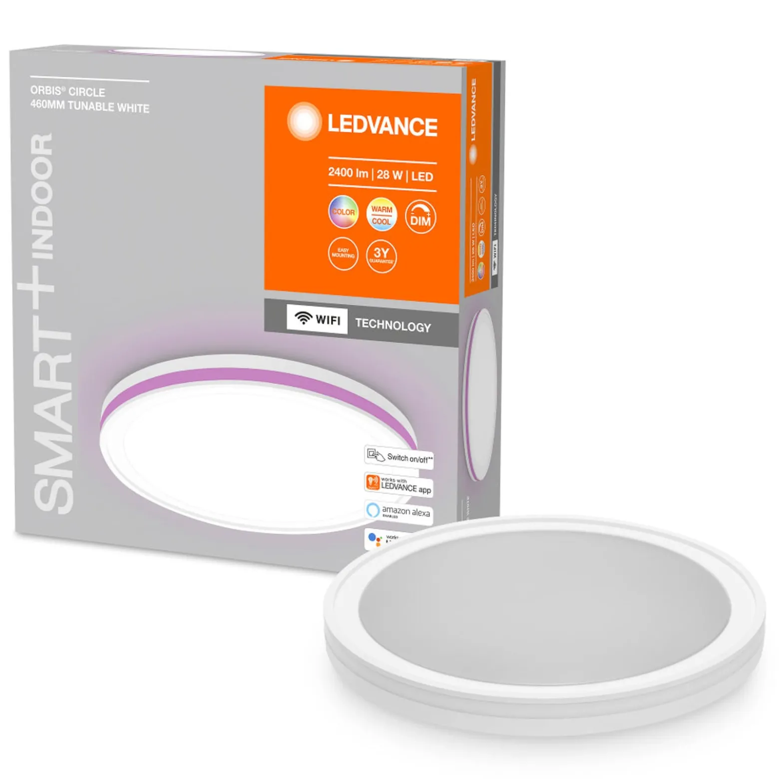 LEDVANCE SMART+ WiFi Orbis Circle CCT RGB weiß