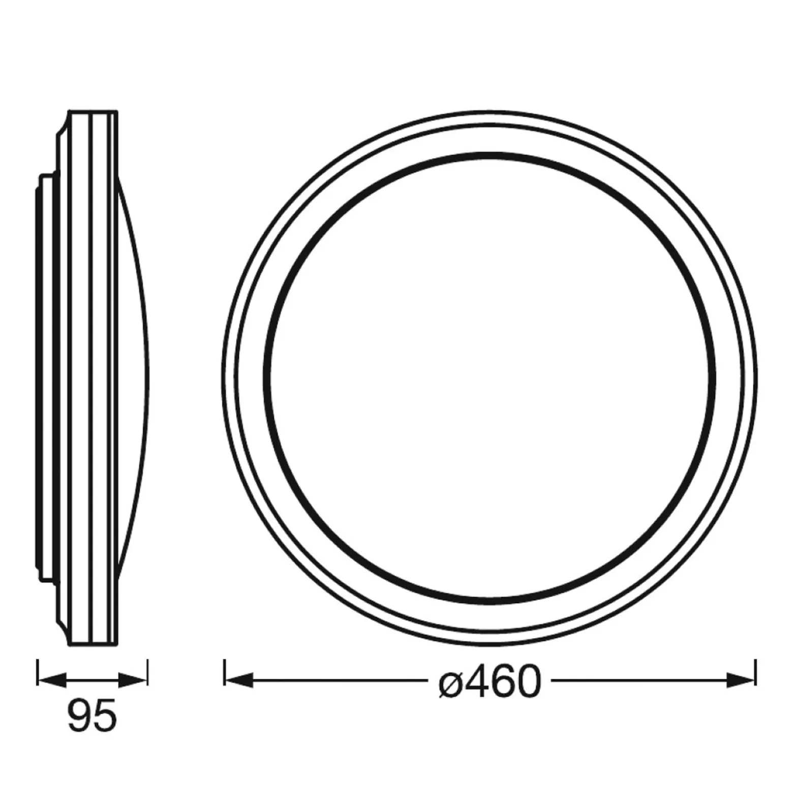 LEDVANCE SMART+ WiFi Orbis Circle CCT RGB weiß