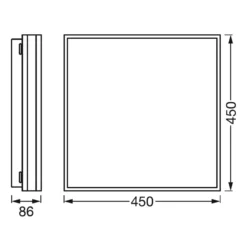 LEDVANCE SMART+ WiFi Orbis Magnet weiß, 45x45cm